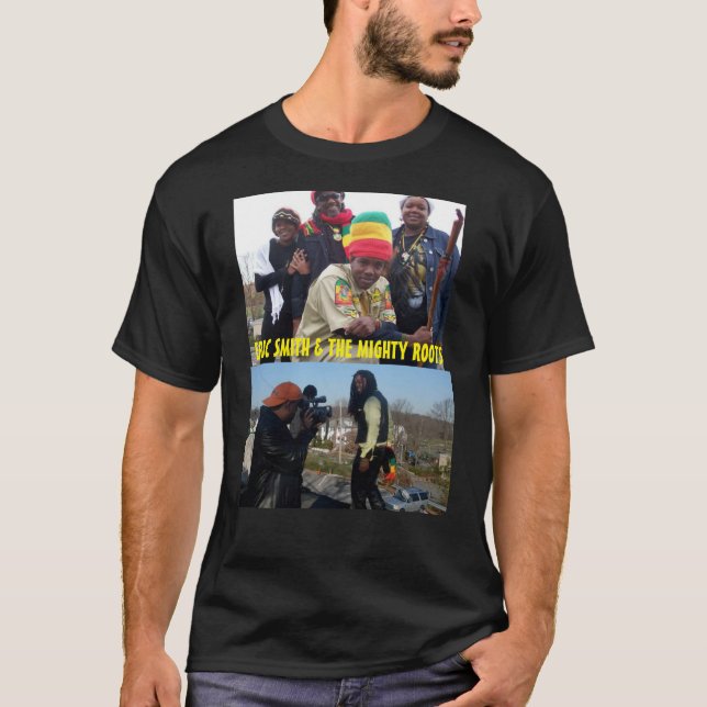 T-Shirt foncé basic ERIC SMITH & THE MIGHTY ROOTS (Devant)