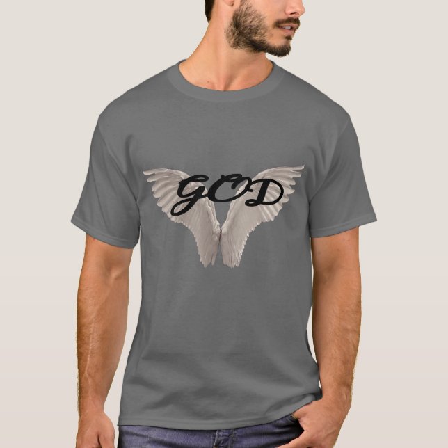T-shirt foncé basique pour hommes (Devant)