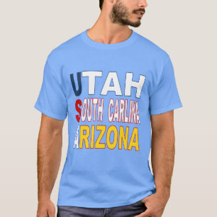 T - Shirt foncé bleu caroline pour homme DESIGN US
