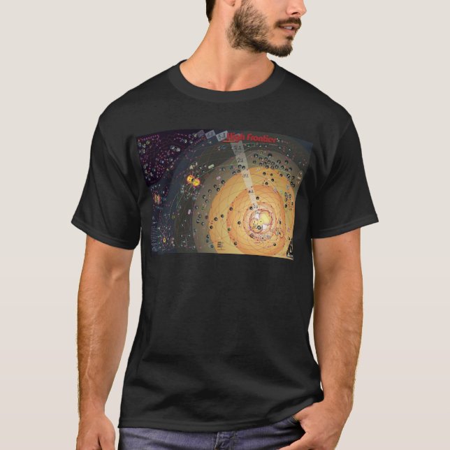 T-shirt foncé, colonisation de frontière élevée (Devant)