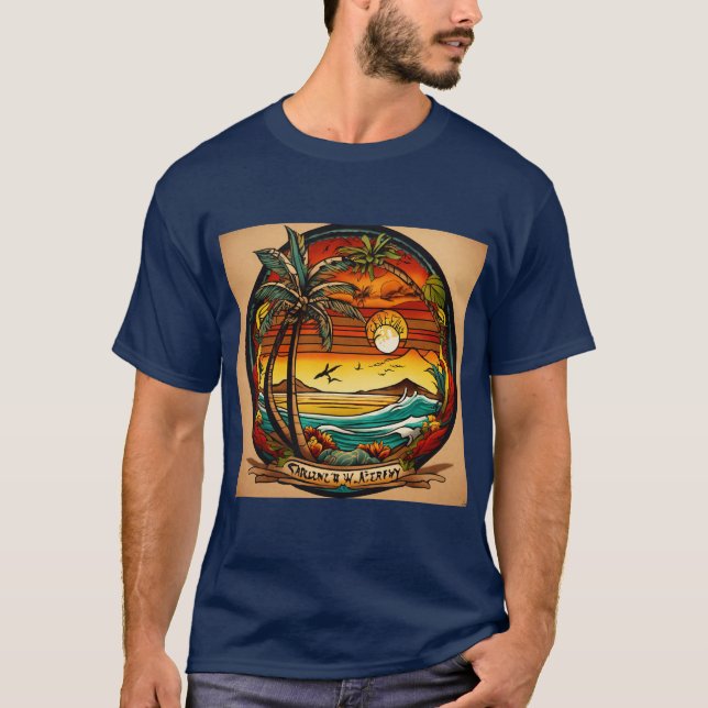 T-shirt foncé de base (Devant)