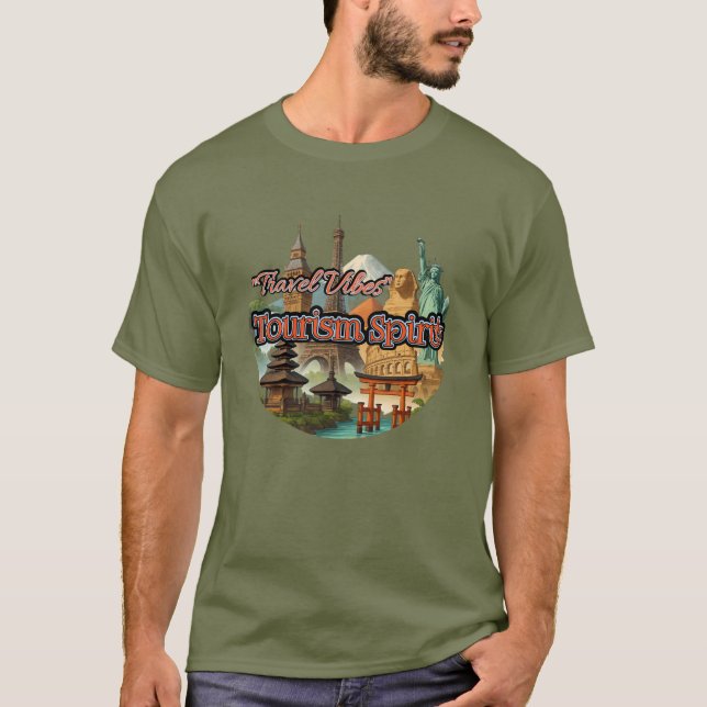 T-shirt foncé de base (Devant)