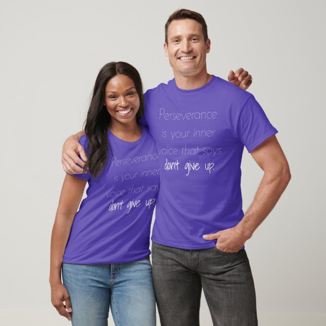 T-shirt foncé de base de persévérance (Unisexe)