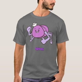 T-shirt foncé de base de Spinny