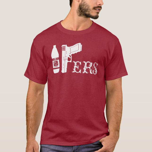 T-shirt foncé de base du football de région de (Devant)