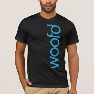 T-shirt foncé de "Woofd"