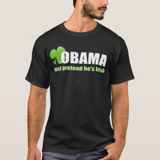 T-shirt foncé irlandais d'Obama