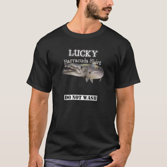 T-shirt Foncé Lucky Chemise Barracuda Ne Pas Laver (Devant)