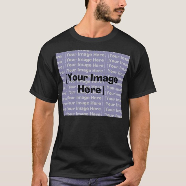 T-shirt foncé personnalisable horizontal (Devant)