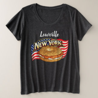 T-shirt foncé pour femmes de grande taille personn