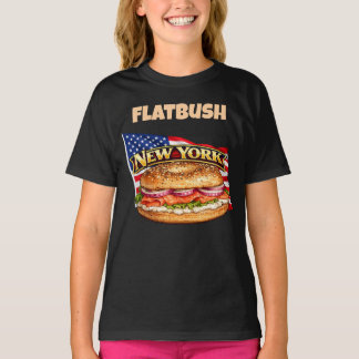 T-shirt foncé pour fille de New York