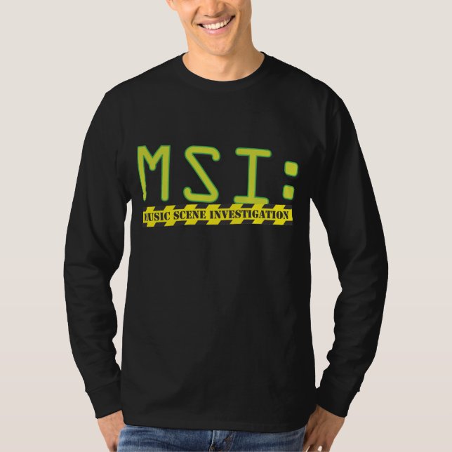 T-shirt Fonctionnaire MSI : Longue douille de logo (Devant)