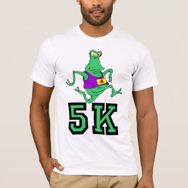 T-shirt Fonctionnement 5K étranger drôle (Devant)