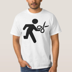 T-shirt Fonctionnement avec des ciseaux