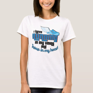 T-shirt Fonctionnement dans des mes veines Jésus en mon
