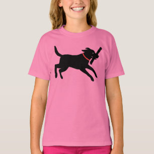 T-shirt Fonctionnement espiègle de laboratoire de noir de