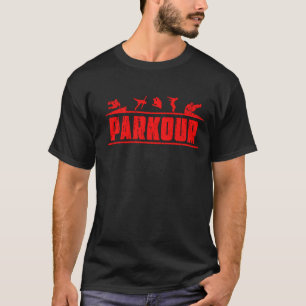 T-shirt Fonctionnement libre de cascade extrême de sports