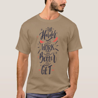 T-shirt Fond calligraphique d'une citation motivante gi