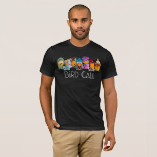 T-shirt Fond d'appel d'oiseaux 