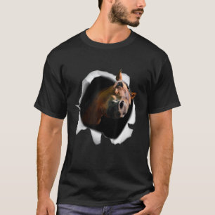 T-shirt Fond d'écran cheval de Derby Équitation Course Ani