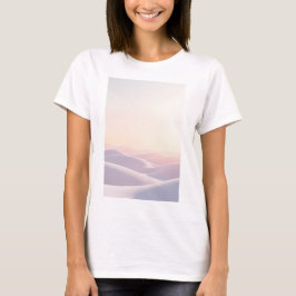 T-shirt Fond lumineux calme avec dunes de sable