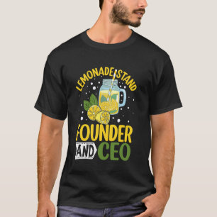T-shirt Fondatrice et PDG du stand de limonade Boisson jus