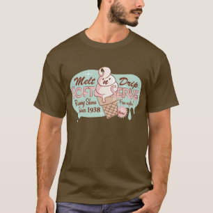 T-shirt Fondez la pièce en t molle de crème glacée de
