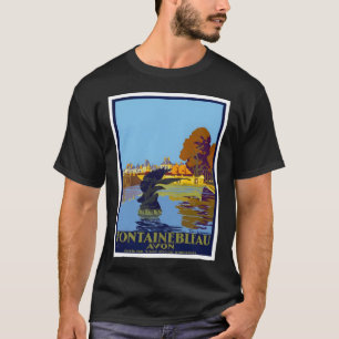 T-shirt Fontaine Bleau Avon Paris France Vintage voyage