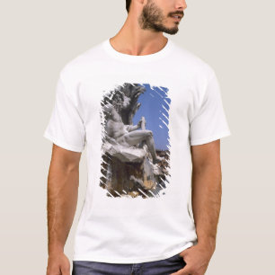T-shirt Fontaine des Quatre-Fleuves, Place Navone, Rome,
