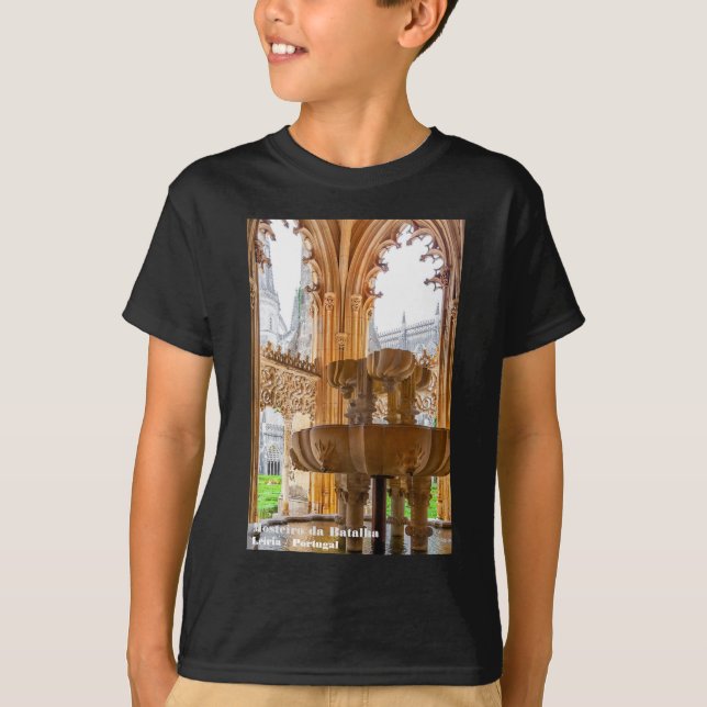 T-shirt Fontaine gothique et cloître. Monastère de Batalha (Devant)