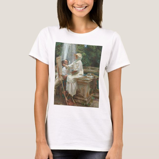 T-shirt Fontaine Villa Torlonia Frascati, Italie par Sarge (Devant)