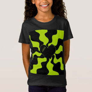 T-Shirt Fonte cardiaque - Vert citron