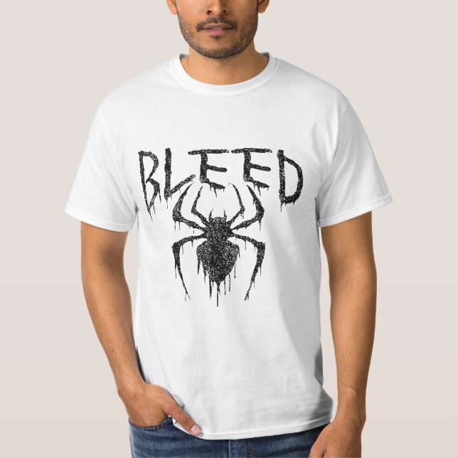 T-shirt Fonte de l'araignée saignante – Esthétique de gout (Devant)