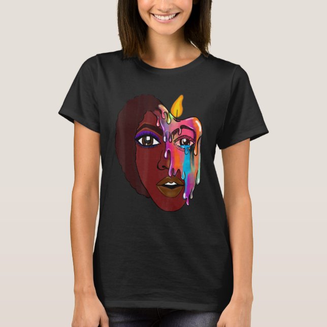 T-shirt Fonte du visage anxieux (Devant)