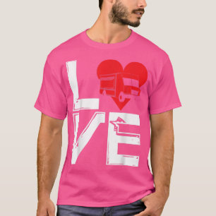 T-shirt Foodtruck Love Glace Cream Trucks Aliments rapides