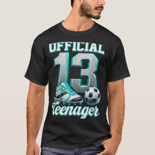 T-shirt Foot 13 Ans Anniversaire Garçon Treize Adolescent