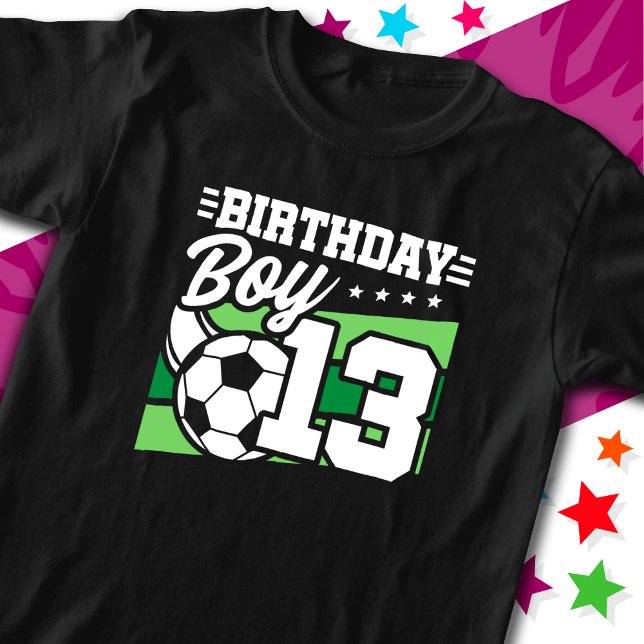T-shirt Football 13 ans Football Enfants 13e anniversaire  (Créateur téléchargé)