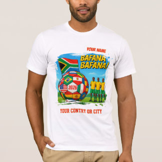 T-shirt Football 2026 SUDAFRICA nom personnalisé pays