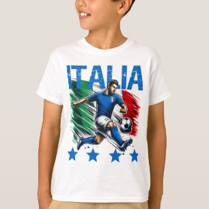 T-shirt Football 4 étoiles Italia