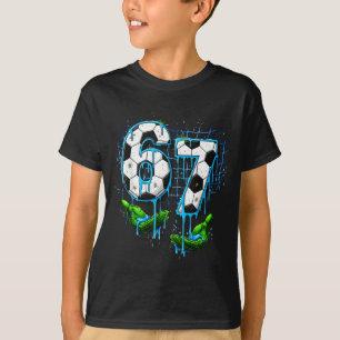 T-shirt Football 67 Enfants Crème Glacée Dégoulinant Drôle