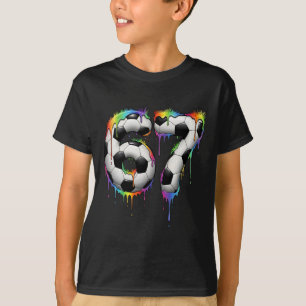 T-shirt Football 67 Six Seven Drôle Gen Alpha Meme Arc-en-