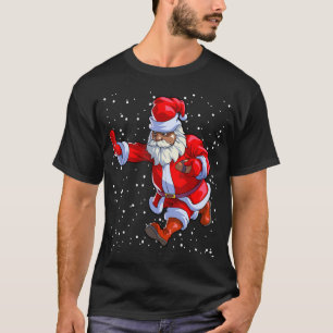 T-shirt Football afro-américain noir Santa Claus Afro C