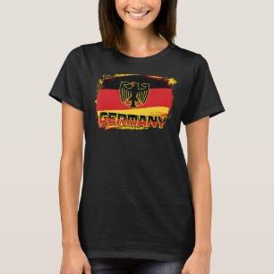 T-shirt Football allemandFootball allemand drapeau graphiq