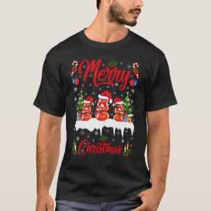 T-shirt Football américain Noël Snowman Rugby Ball Christa