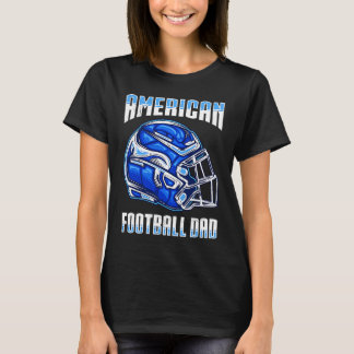T-shirt Football Américain Papa Quaterback Kicker Pour Les