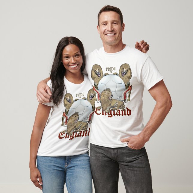 T-shirt Football anglais des trois Lions (Unisexe)