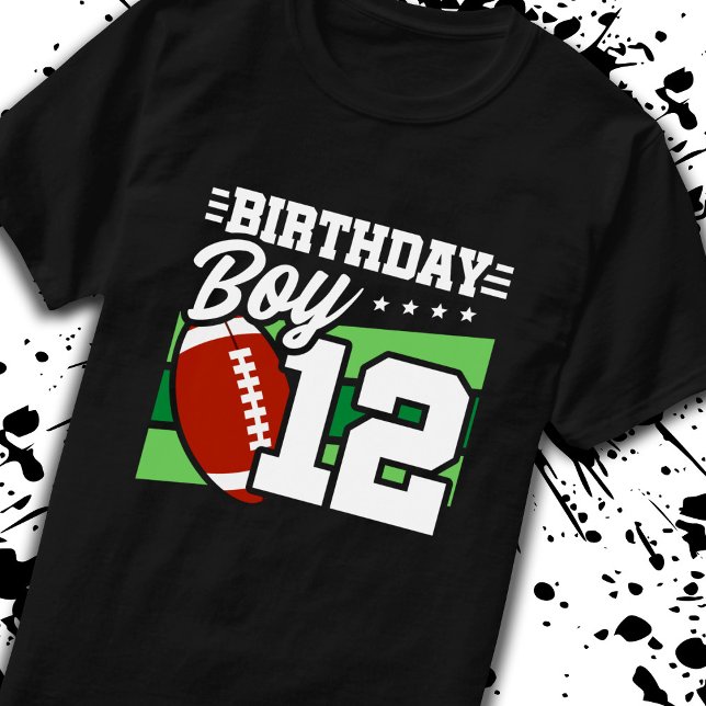 T-shirt Football Anniversaire 12 ans Garçon 12e anniversai (Créateur téléchargé)