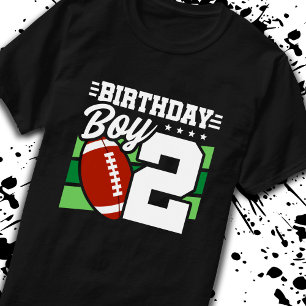 T-shirt Football Anniversaire 2 An Garçon 2ème Anniversair