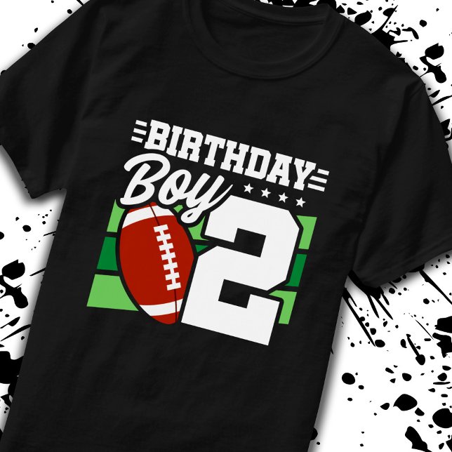 T-shirt Football Anniversaire 2 An Garçon 2ème Anniversair (Créateur téléchargé)
