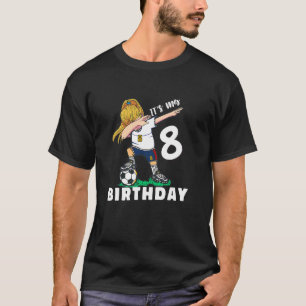 T-shirt football Anniversaire de enfant 8 ans football dab